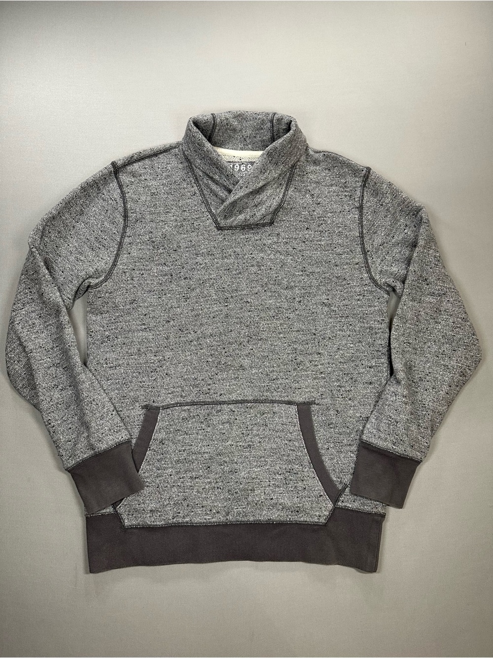 Gap 1969 French Terry Nep Pullover, Shawl Collar - Mens Large (Fits Like Medium)
